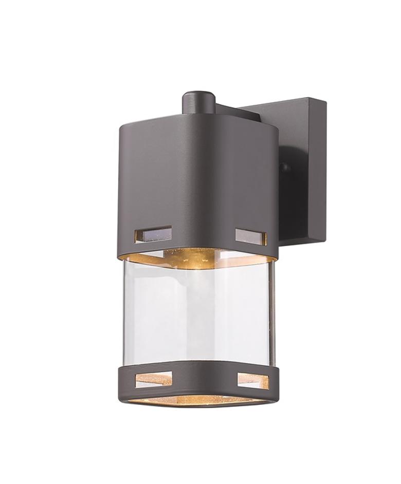 Lestat 1 Light Outdoor Wall Light in Deep Bronze Finish by Z-Lite
