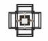 Titania 4 Light Semi Flush Mount in Black + Chrome Finish by Z-Lite