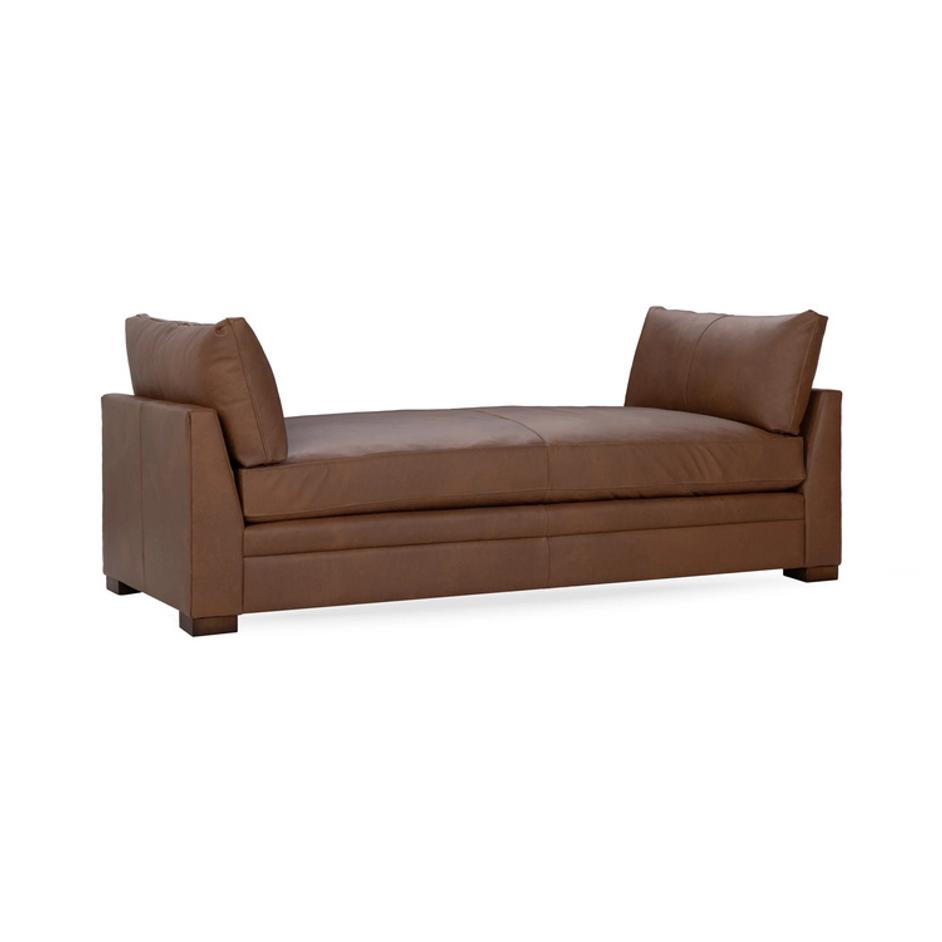 Audrey Leather Daybed Lush by Classic Home