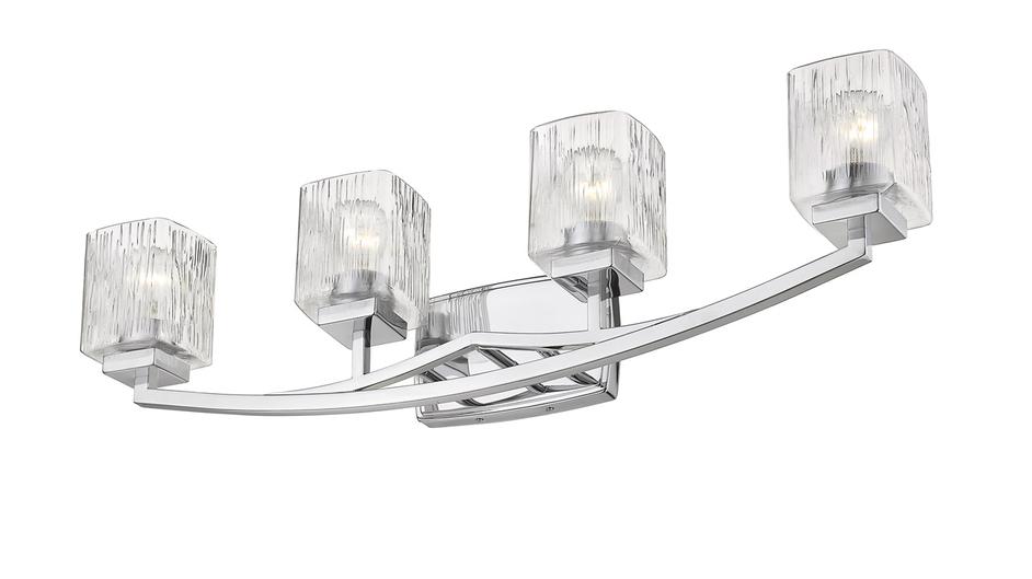 Zaid 4 Light Vanity in Chrome Finish by Z-Lite