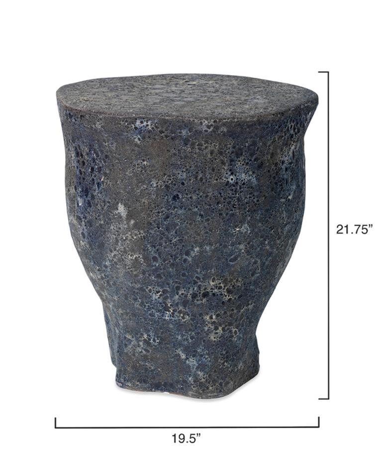 Molten Clay Side Table, Blue by Jamie Young