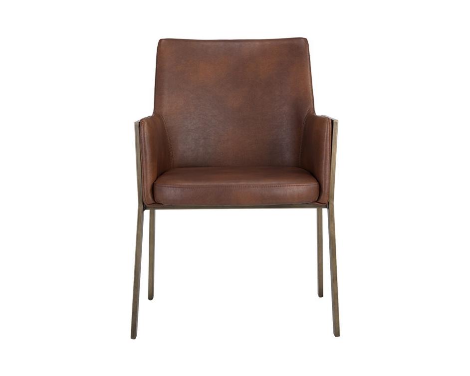 Bernadette Dining Armchair - Bravo Cognac by Sunpan