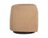 EMILIE SWIVEL LOUNGE CHAIR - NUBUCK TAN LEATHER by Sunpan