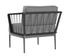 CATANIA ARMCHAIR - DARK GREY - COPACABANA GREY by Sunpan