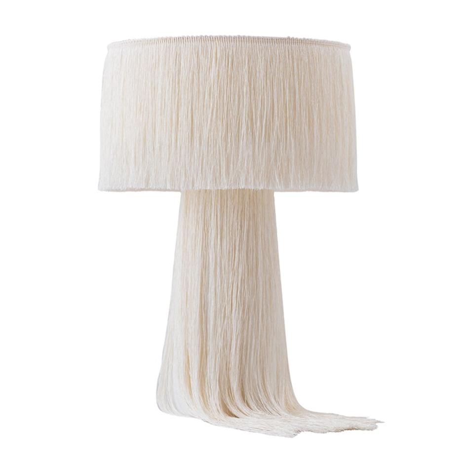 Atolla Cream Tassel Table Lamp by tov furniture