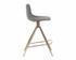 Andres Swivel Counter Stool - Belfast Koala Grey by Sunpan