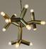 Snow Flake Chandelier, Metal with Brass Finish by Noir Furniture