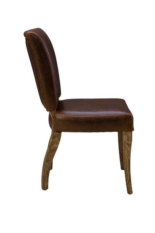 Beale Leather Side Chair by Furniture Classics