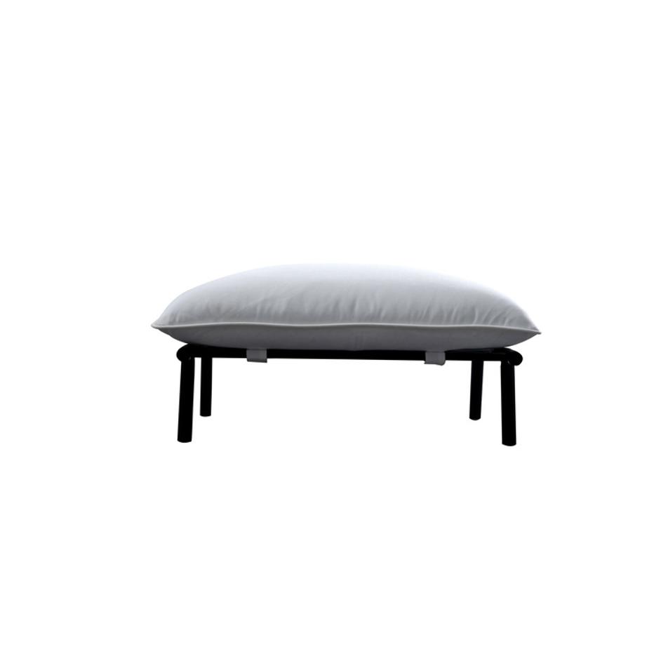 Morgan Outdoor Ottoman White by Moes Home