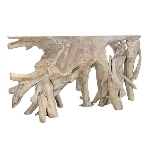 Cypress Root Console Table 70-71" by Classic Home