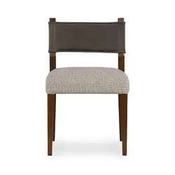 Ferris Dining Chair In Nubuck Charcoal by FOUR HANDS