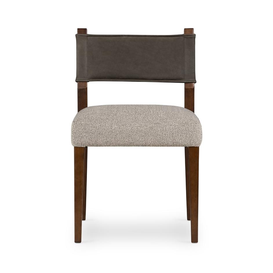 Ferris Dining Chair In Nubuck Charcoal by FOUR HANDS