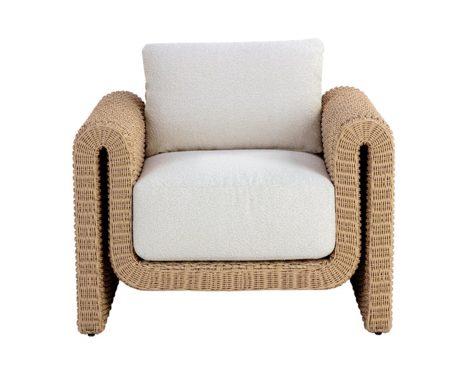 TIBI ARMCHAIR - NATURAL - LOUIS CREAM by Sunpan