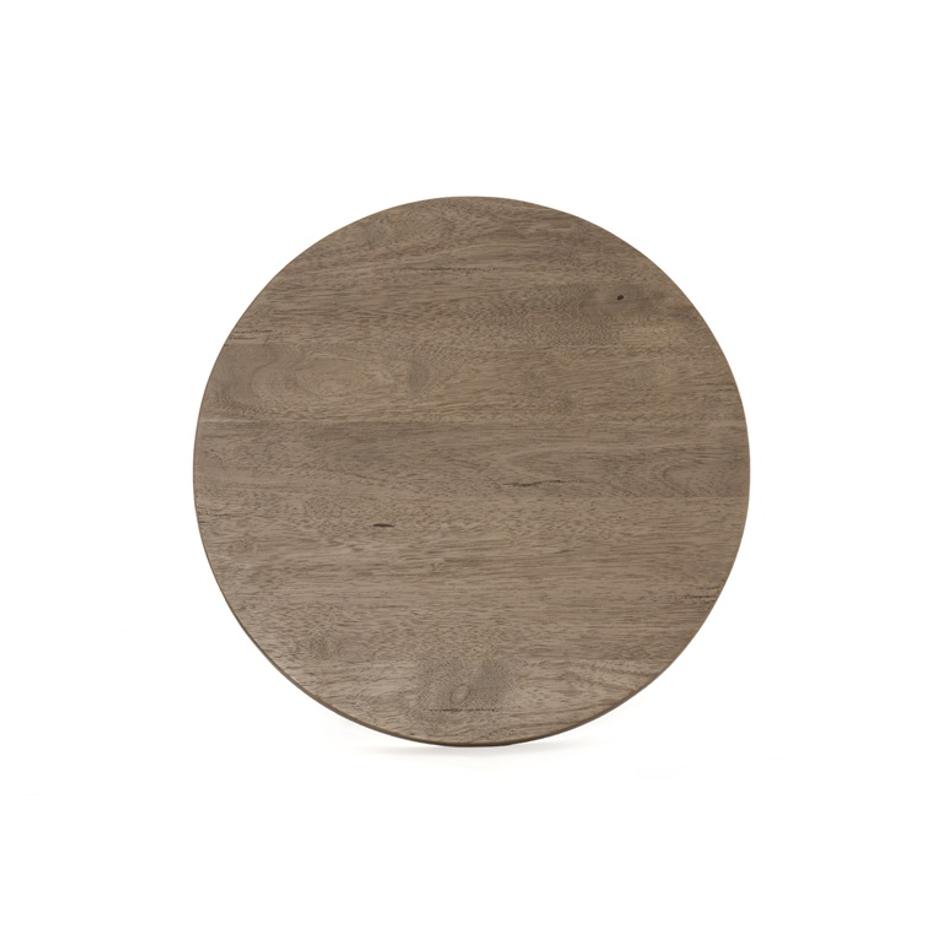 Mesa End Table In Light Brushed Parawood by FOUR HANDS