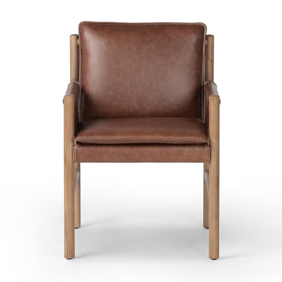 Kellis Dining Chair In Havana Brown And Amber Ash by Four Hands