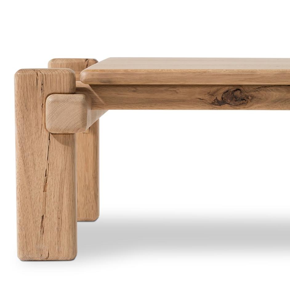 Marcia Large Coffee Table in French Oak by FOUR HANDS