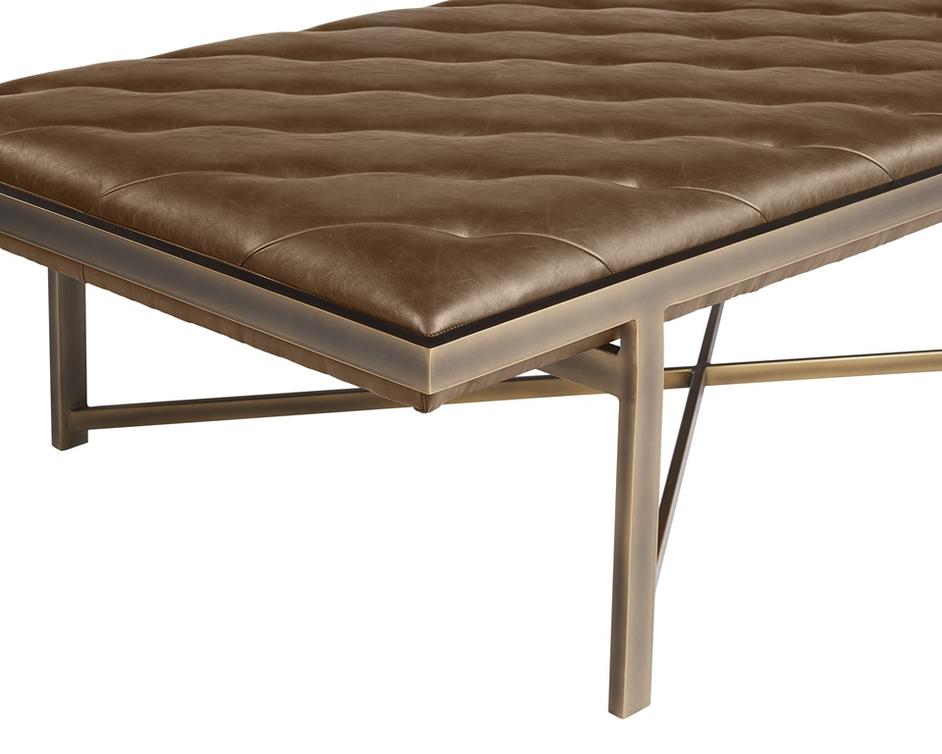 Kayla Bench - Vintage Cognac by Sunpan