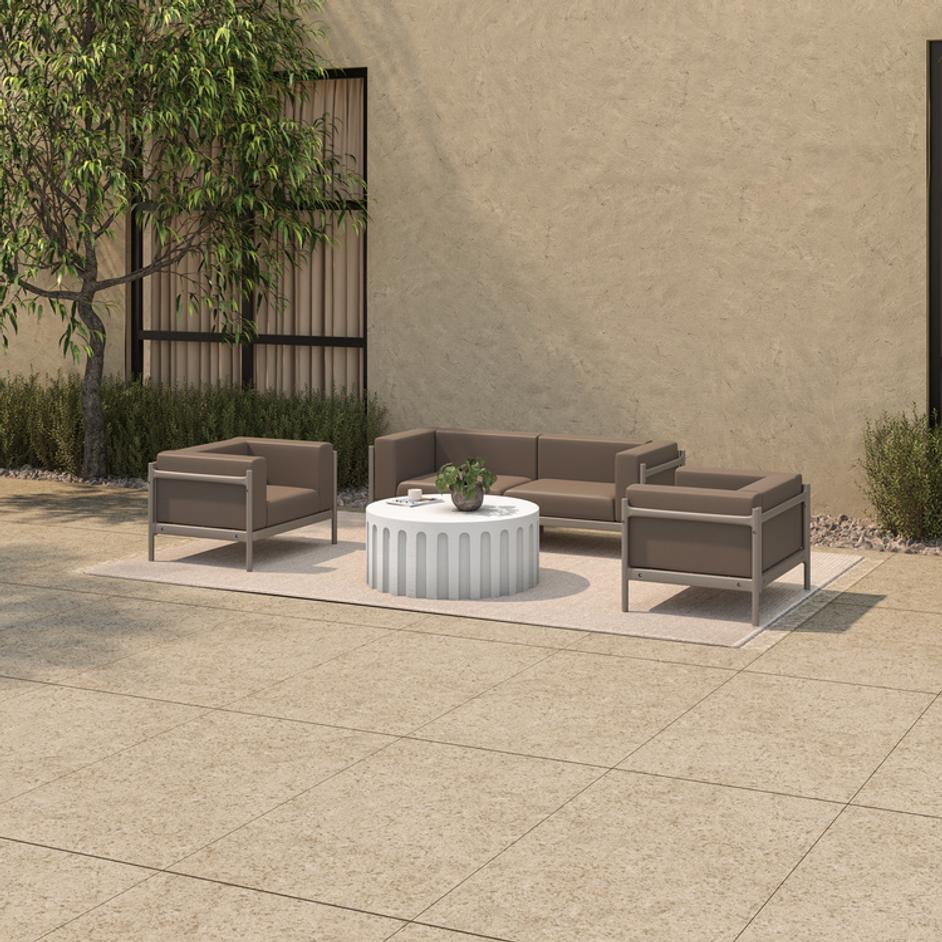 Eris Outdoor Coffee Table White by Moes Home