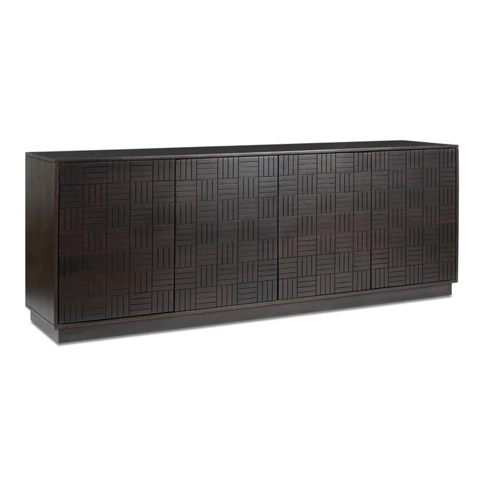 Denman 4 Door Sideboard Dark Brown by Moes Home