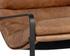 ZANCOR LOUNGE CHAIR - GUNMETAL - TAN LEATHER by Sunpan
