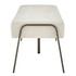 Venturi Fabric Tufted Bench In Opus Cream by New Pacific Direct