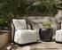 BORA SWIVEL ARMCHAIR - LOUIS CREAM by Sunpan