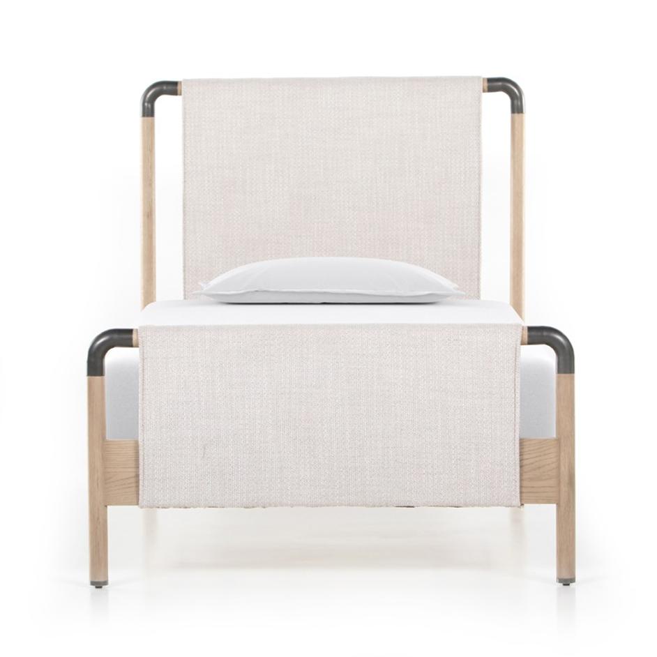 Harriett Bed In Gibson Wheat In Twin by FOUR HANDS