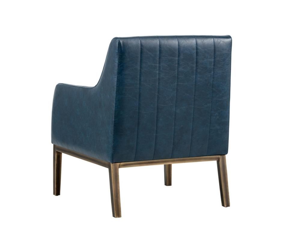 Wolfe Lounge Chair - Vintage Blue by Sunpan