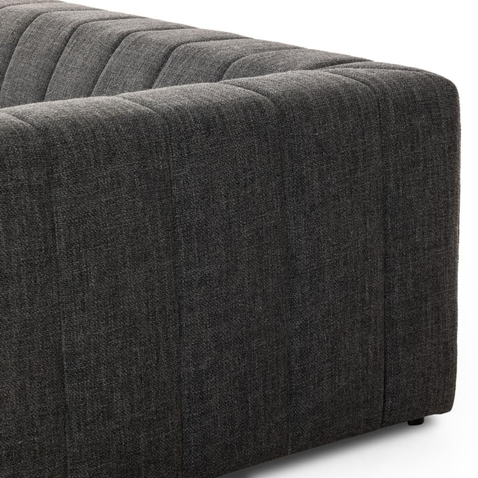 Langham Channeled Sofa - Saxon Charcoal by Four Hands