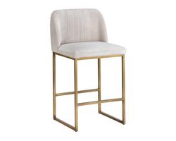 Nevin Counter Stool - Polo Club Muslin by Sunpan
