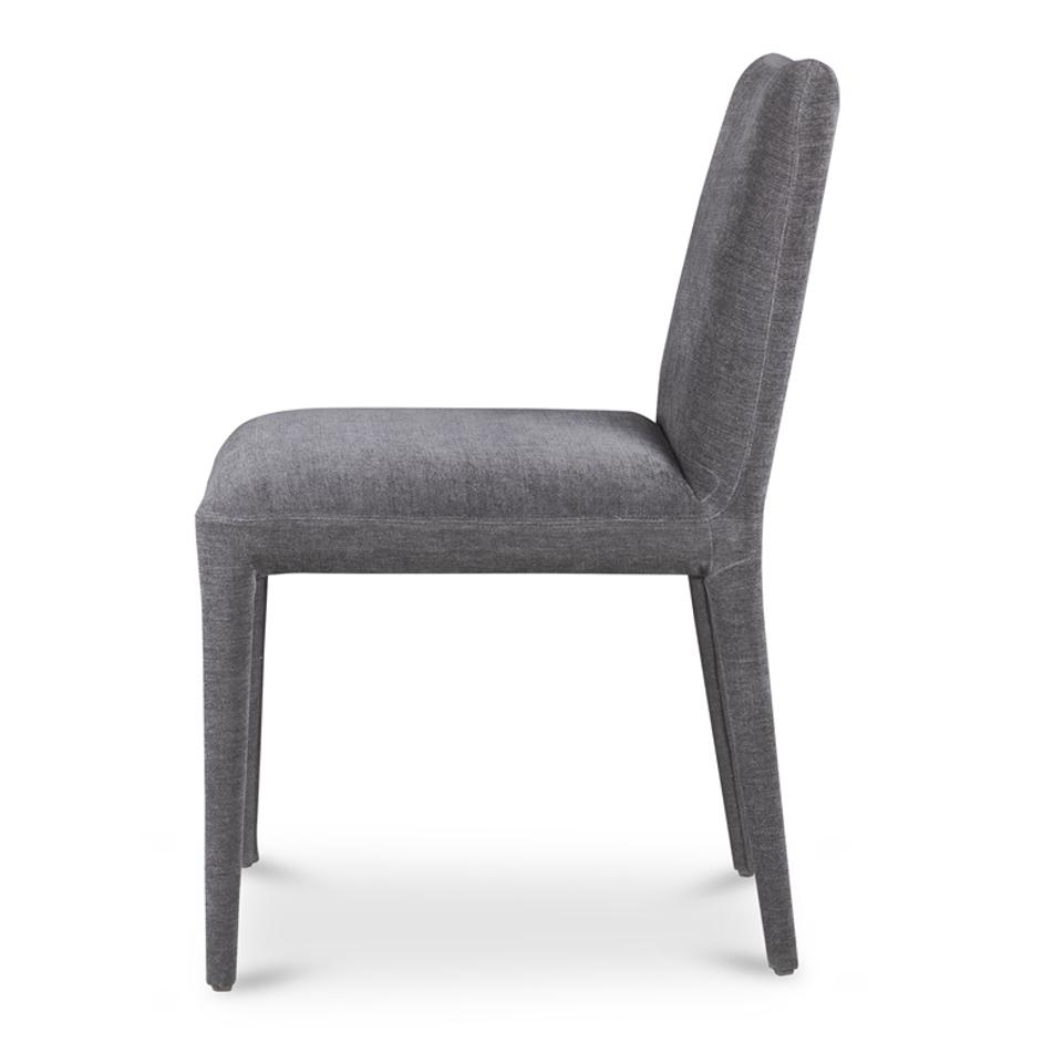 CALLA DINING CHAIR DARK GREY-M2 by Moes Home