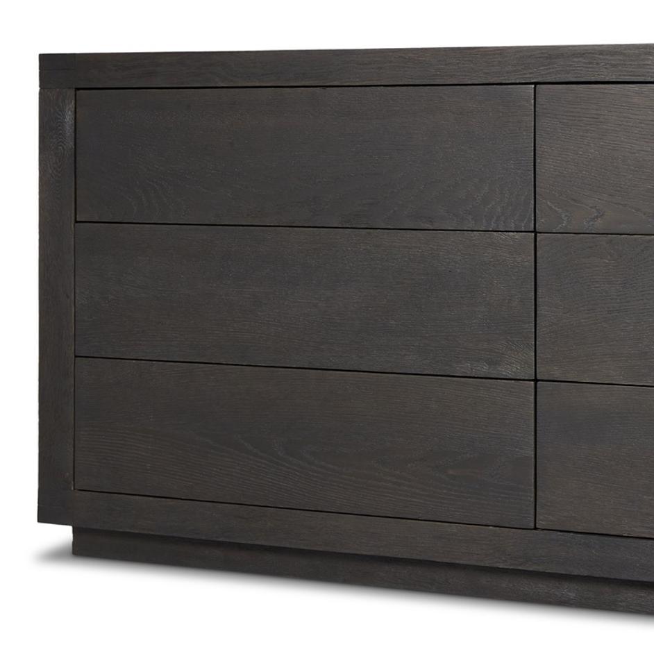Warby 6 Drawer Dresser In Worn Black Oak by Four Hands