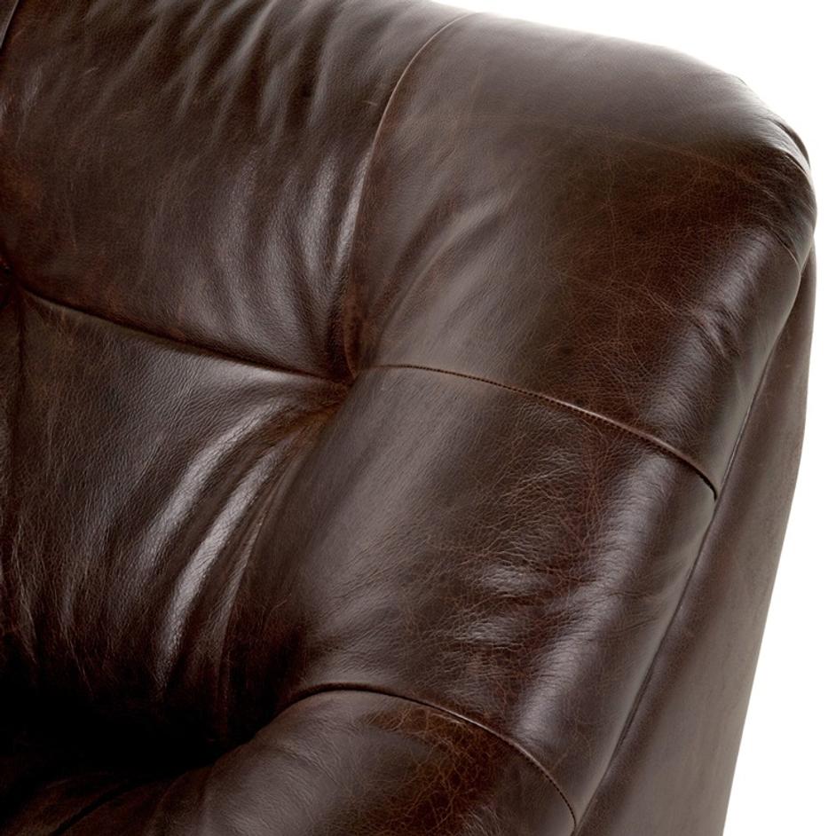 Farley Swivel Chair - Conroe Cigar by Four Hands