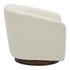 OSCY SWIVEL CHAIR VEGAN SHEARLING WHITE by Moes Home