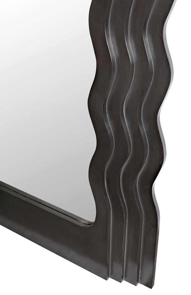 Atticus Mahogany Pale-Finish Mirror by Noir Furniture