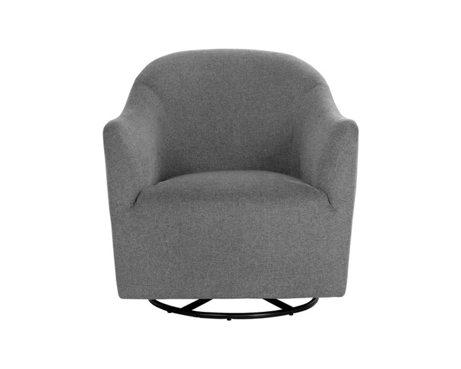 SILVANA GLIDER LOUNGE CHAIR - BELFAST KOALA GREY by Sunpan
