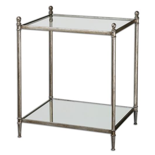 Gannon Mirrored Glass End Table by Uttermost