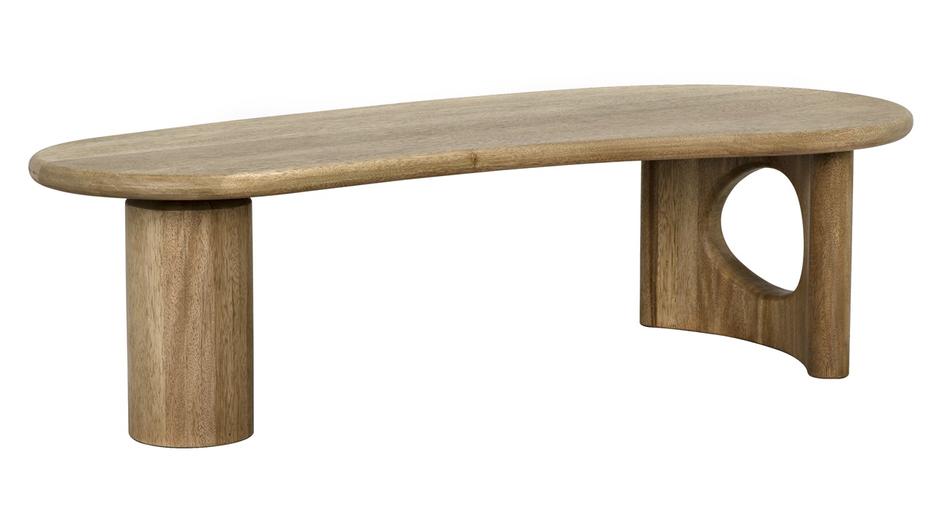 Harvey Washed Walnut Coffee Table by Noir Furniture