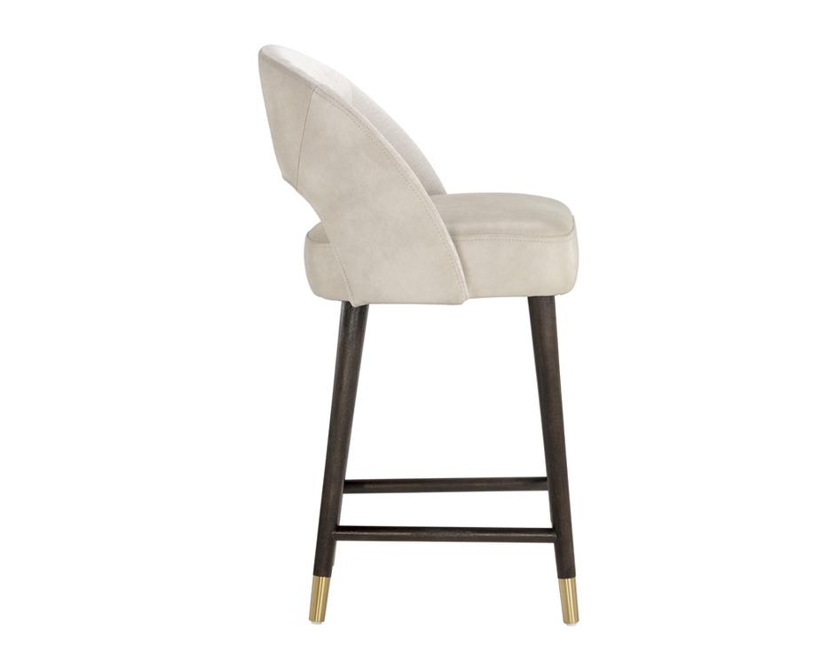 Monae Counter Stool - Bravo Cream / Polo Club Muslin by Sunpan