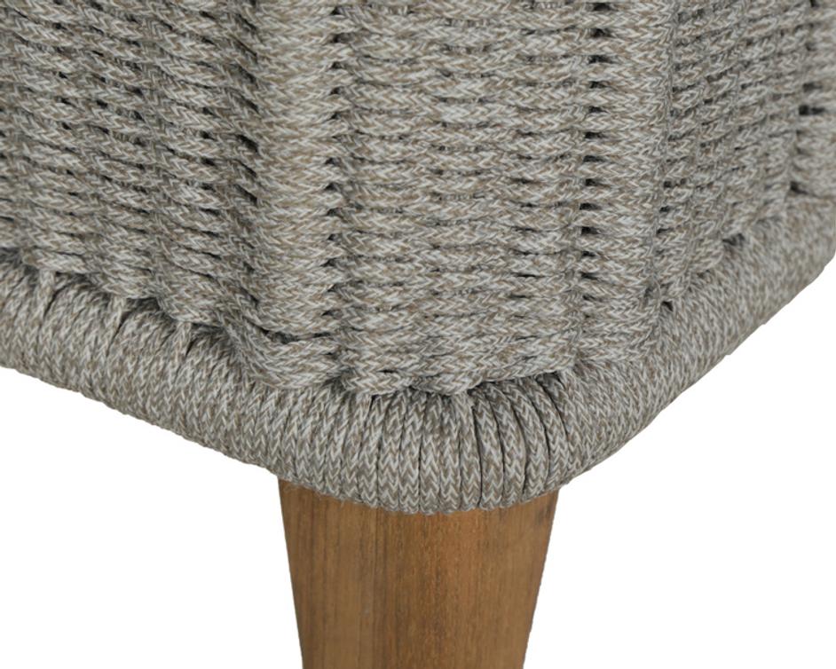 IBIZA ARMLESS CHAIR - NATURAL - STINSON WHITE by Sunpan