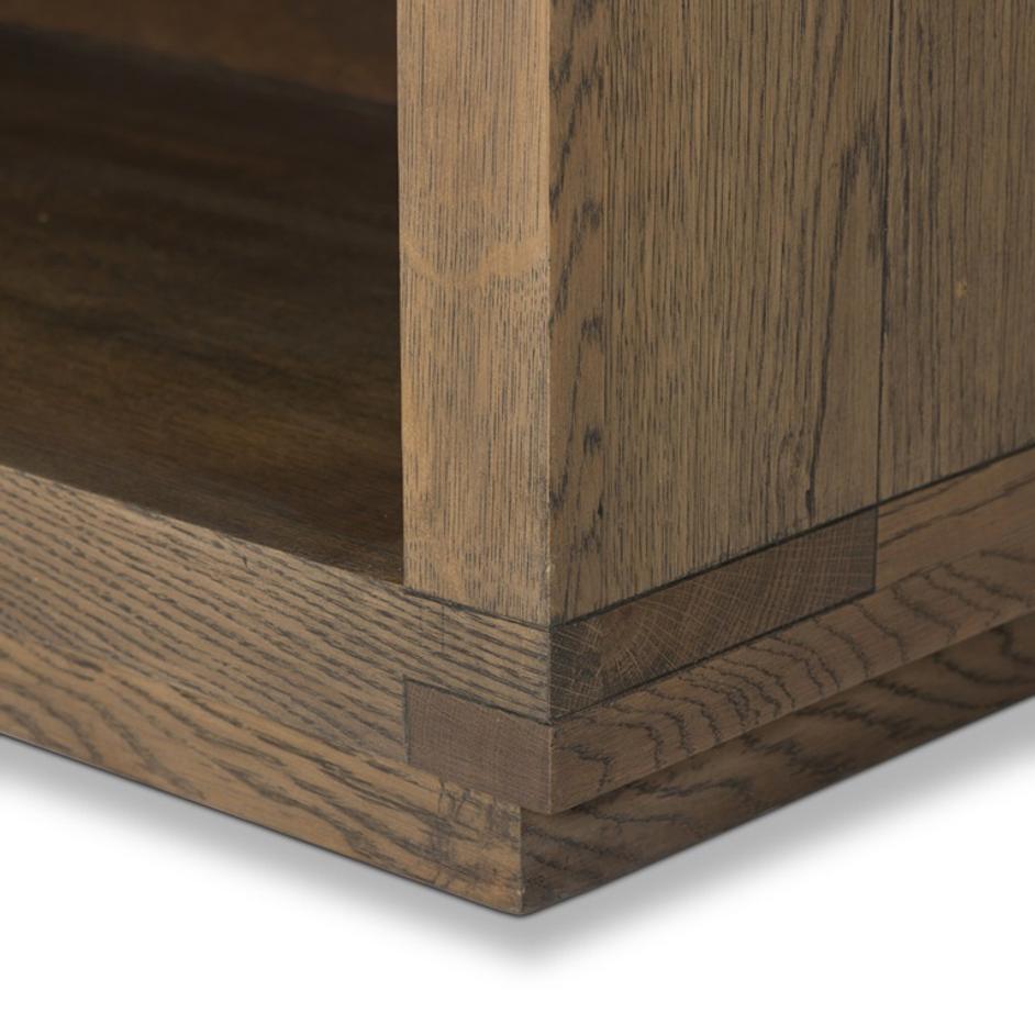 Warby Nightstand - Worn Oak Veneer by Four Hands