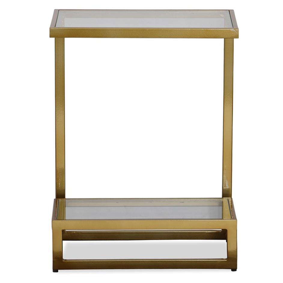 Musing Brushed Brass Accent Table by Uttermost