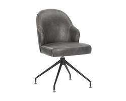 Bretta Swivel Dining Chair - Overcast Grey by Sunpan