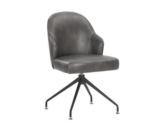 Bretta Swivel Dining Chair - Overcast Grey by Sunpan