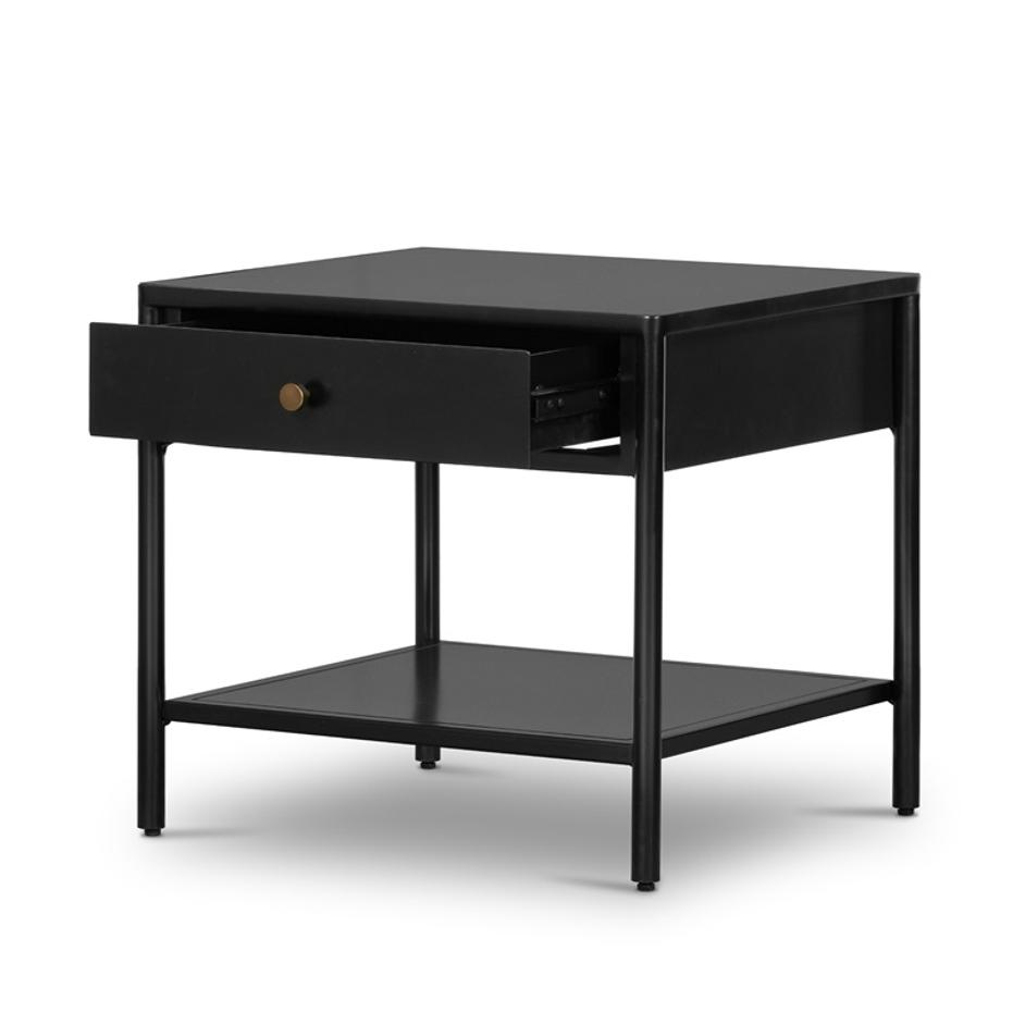 Soto End Table In Black by FOUR HANDS