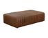 LEWIN OTTOMAN - RECTANGULAR - LUCIA TOBACCO LEATHER by Sunpan