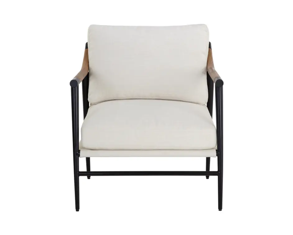 MEADOW ARMCHAIR - HEATHER IVORY TWEED by Sunpan