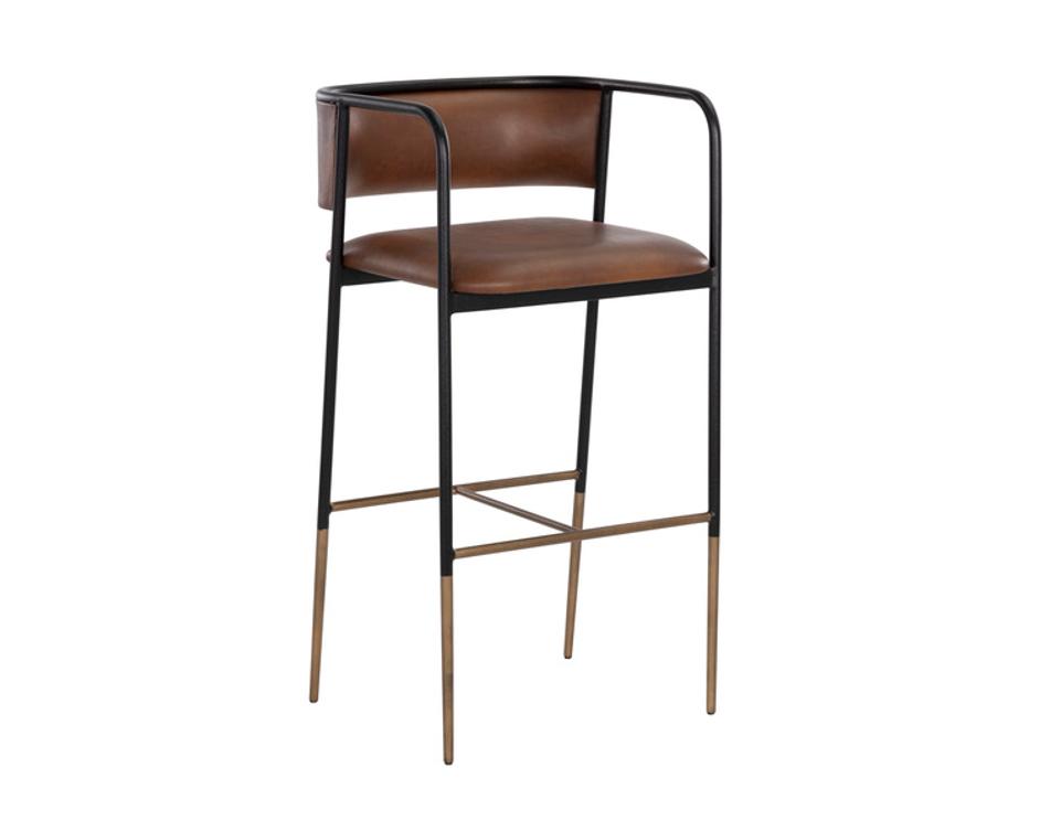 BRENAN BARSTOOL - BRAVO COGNAC by Sunpan
