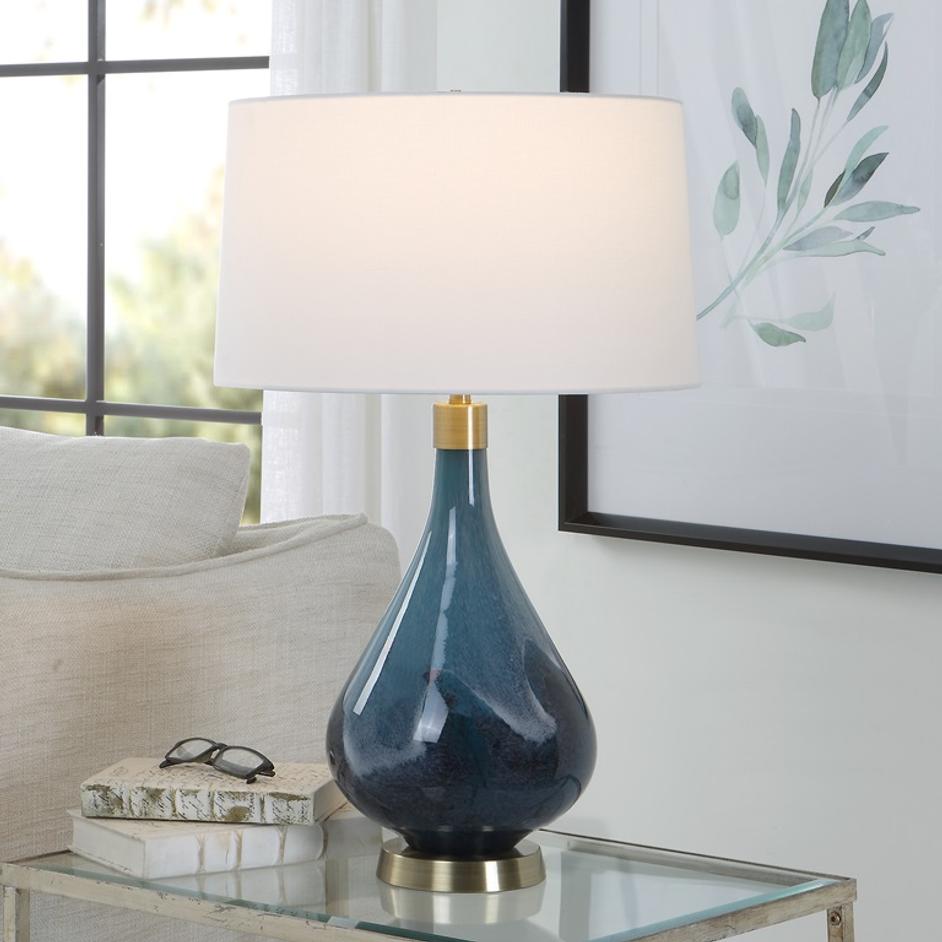 Riviera Art Glass Table Lamp by Uttermost