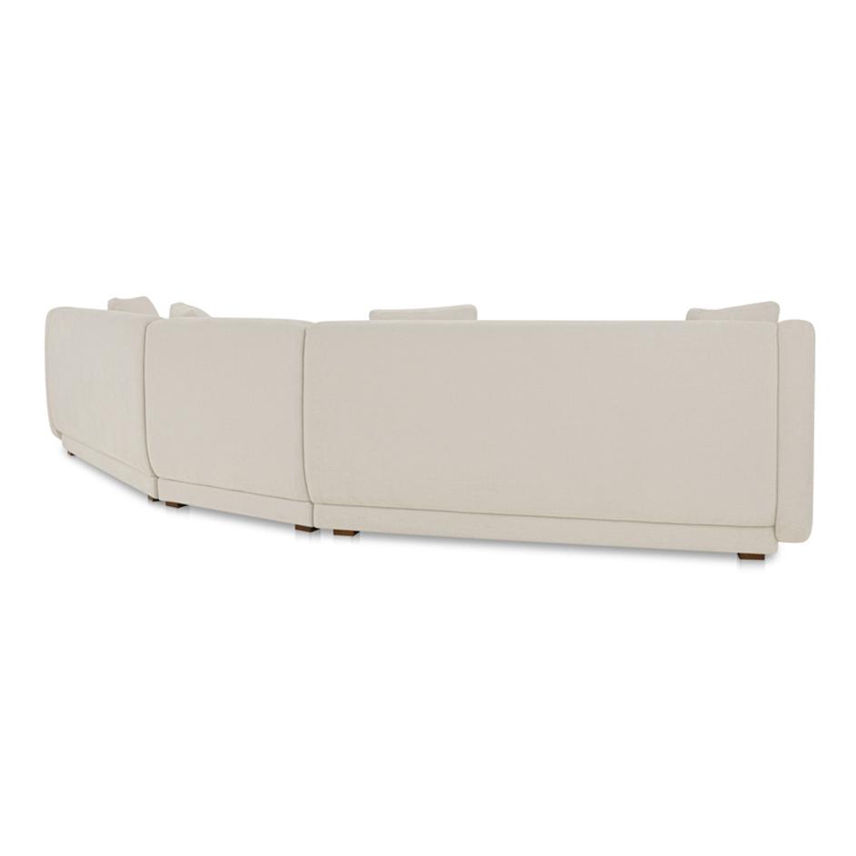 Fraser 4 Piece Modular Sectional White by Moes Home